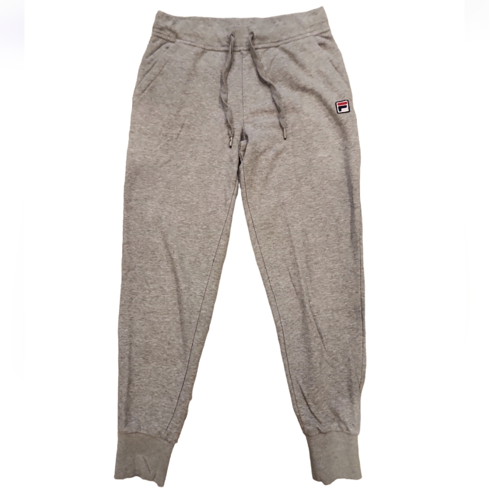 Fila Gray Joggers Size S Drawstrings
